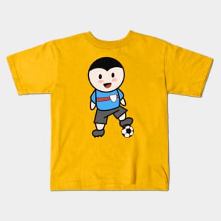 Football Boy Cartoon Kids T-Shirt